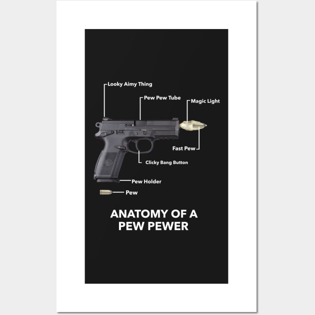 The Anatomy of a Pew Pewer Wall Art by mikepod